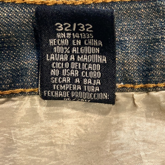 Denim Culture Unisex Jeans Straight Leg 32/32 Preowned Like New Washed blue - Picture 7 of 12